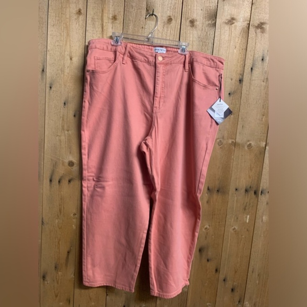 Ava & Viv Women's High Rise Jeans in Coral